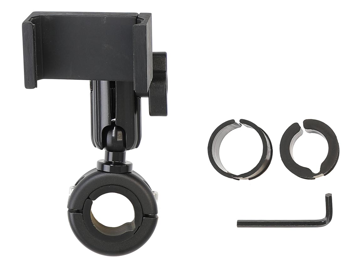 Brodit MOTO držák mobilu 56–92 mm, rameno 71 mm, řídítka 20–32 mm