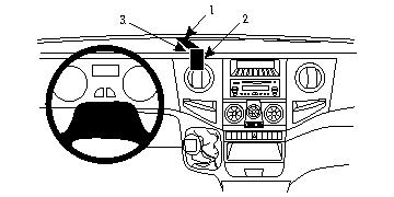 Brodit ProClip montážní konzole pro Iveco Daily 06-14, zesílené provedení, na střed