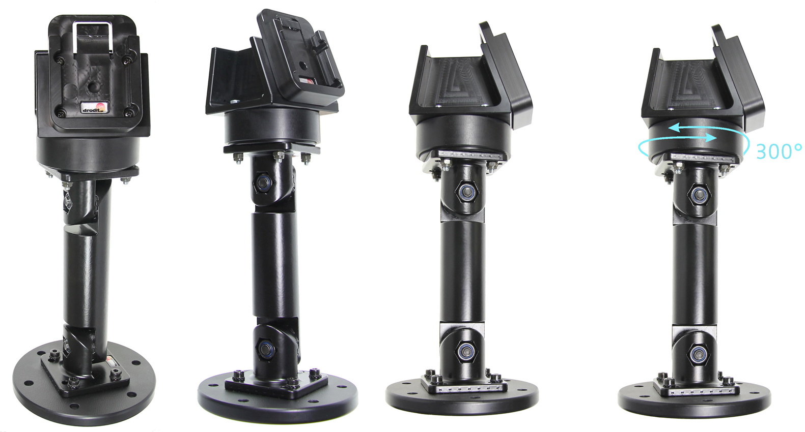 Brodit kompletní set montážního otočného podstavce včetně MultiMove clipu, délka 248mm