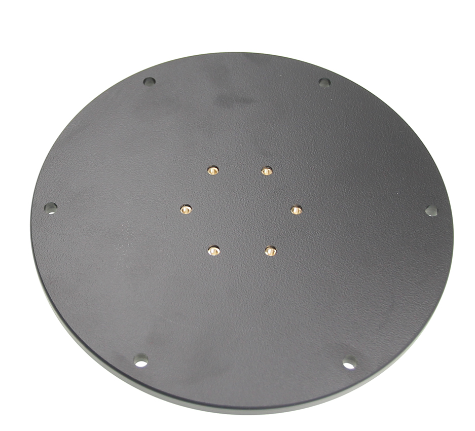 Brodit montážní podložka pro podstavec, průměr 200mm, 6 montážních otvorů, černá