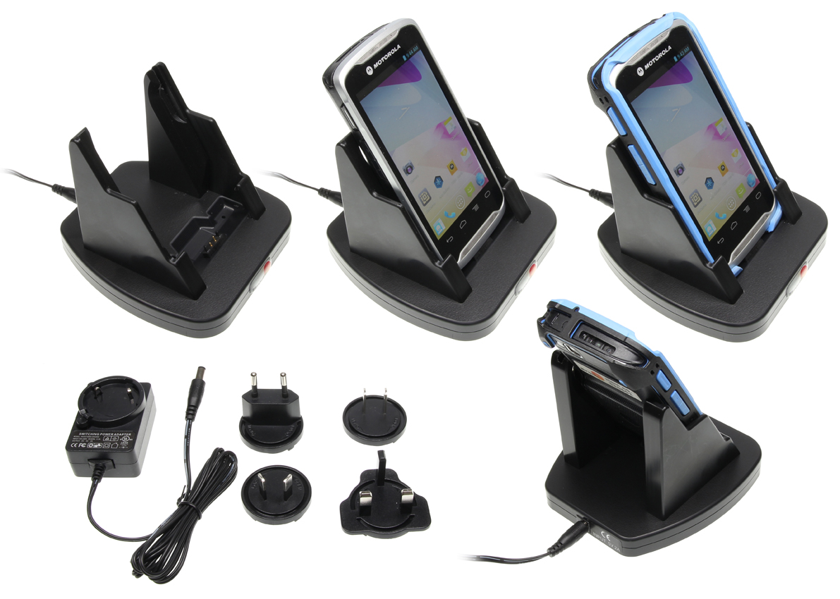 Brodit stolní nabíječka pro Motorola TC55 + světové síťové adaptéry