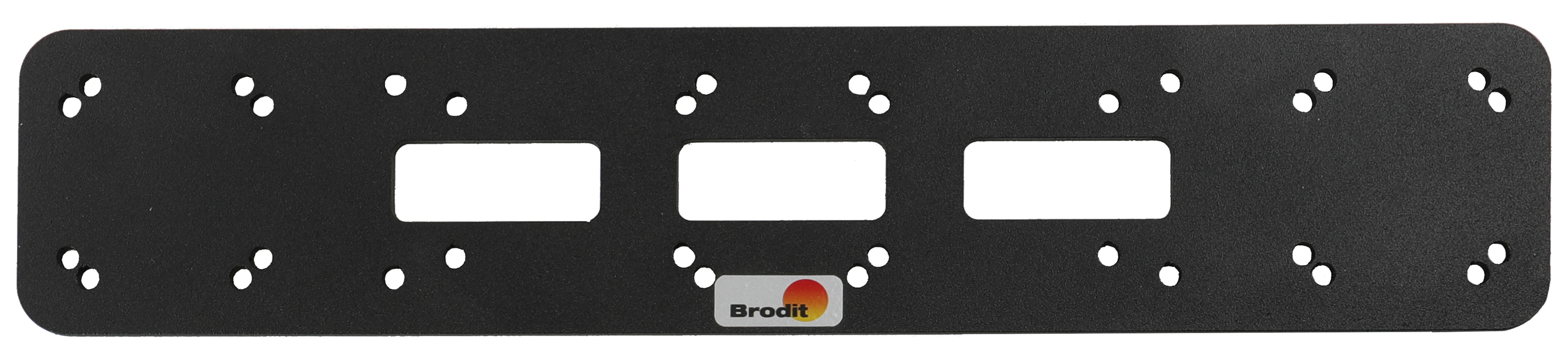 Brodit rozšiřující montážní deska s AMPS otvory 300x60mm, kovová