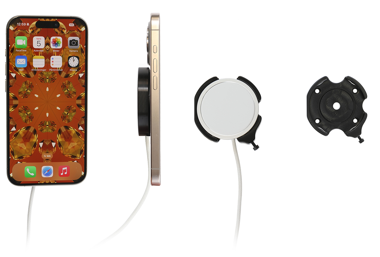 Brodit držák pro iPhone Air/17/16/15/14/13/12/Mini/Pro/Plus/Max, pro Apple Magsafe, bez kloubu