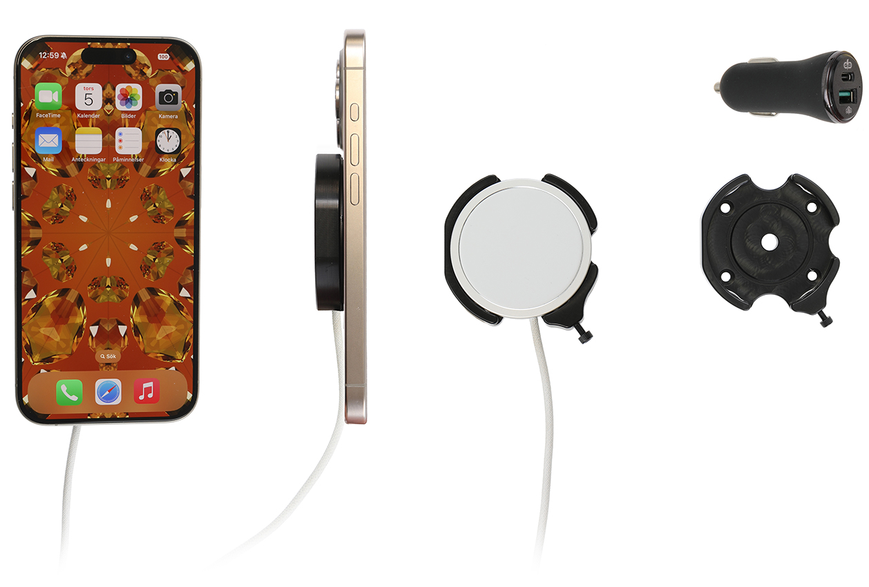 Brodit držák iPhone Air/17/16/15/14/13/12/Mini/Pro/Plus/Max, pro Apple Magsafe,,bez kloubu