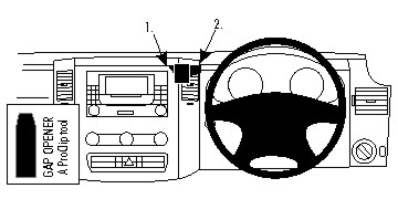 Brodit ProClip pro Mercedes Benz Sprinter 07-18/Volkswagen Crafter 07-16, na střed