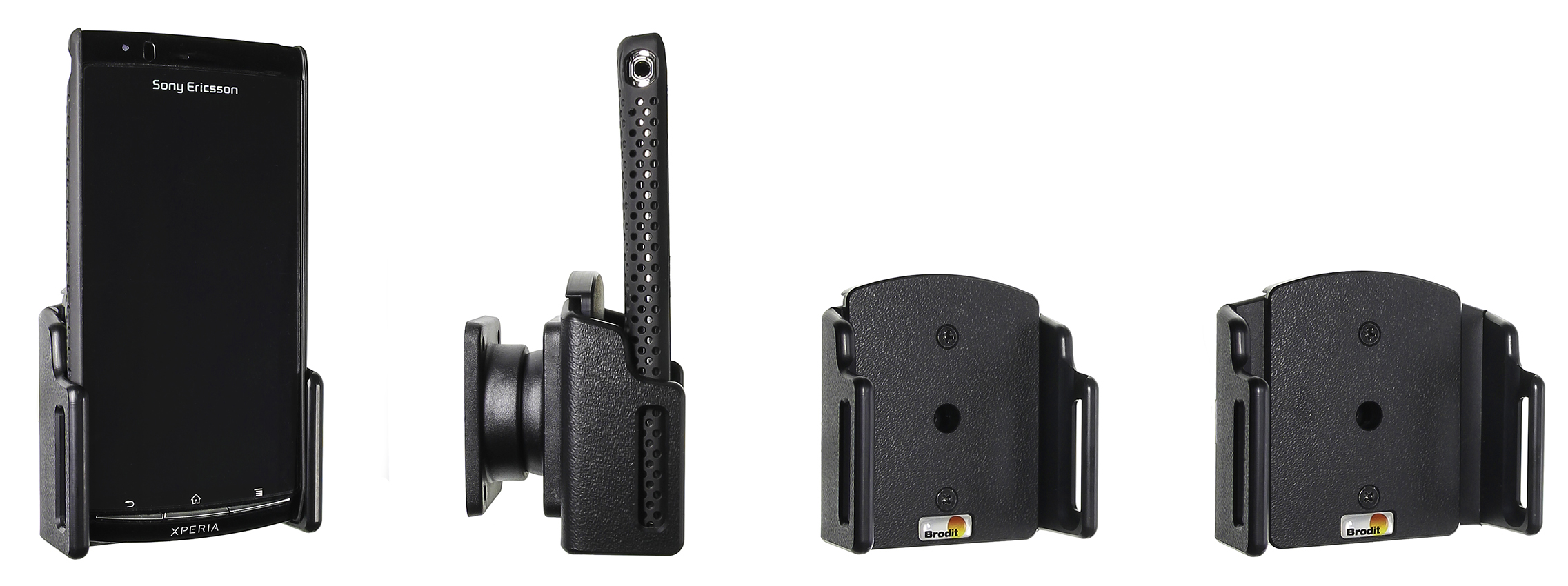 Brodit držák do auta nastavitelný na telefon v krytu, šířka 62-77mm, tloušťka 6-10mm, bez nabíjení