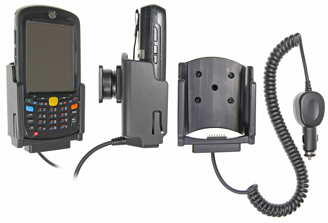 Brodit držák do auta na Motorola (Symbol) MC55/MC65/MC67 bez pouzdra, s nabíjením z cig. zapalovače