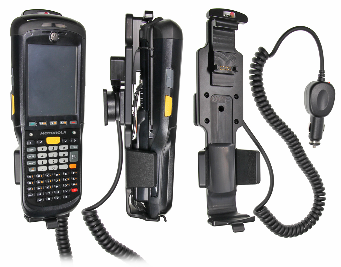 Brodit držák do auta na Motorola (Symbol) MC9500 bez pouzdra, s nabíjením z cig. zapalovače