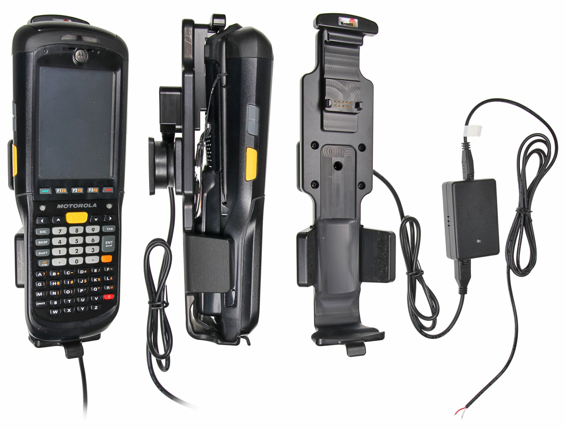 Brodit držák do auta na Motorola (Symbol) MC9500 bez pouzdra, se skrytým nabíjením
