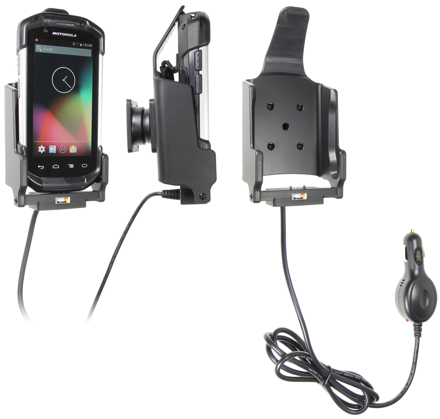 Brodit držák do auta na Motorola/Symbol TC70/TC75, s pojistkou, s nabíjením z cig. zapalovače