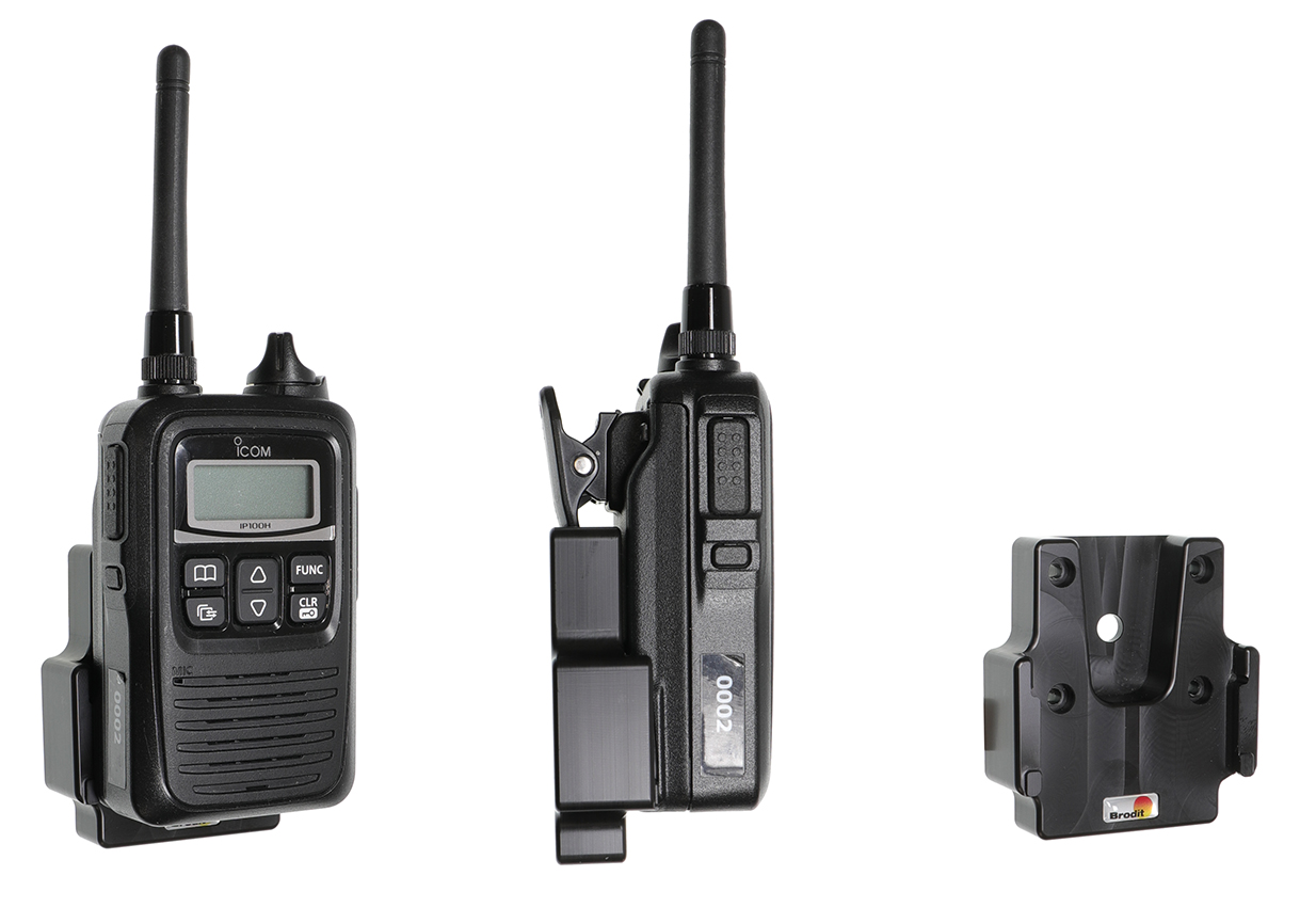 Brodit držák do auta na Icom IP 100H, bez nabíjení