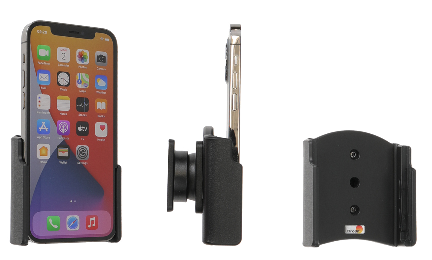 Brodit držák do auta na Apple iPhone 12/12 Pro, bez pouzdra, bez nabíjení