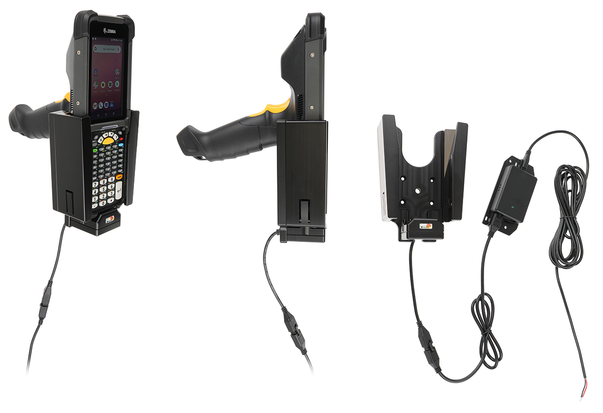 Brodit držák pro Zebra MC9400/9300, skryté nabíjení, pevná instalace