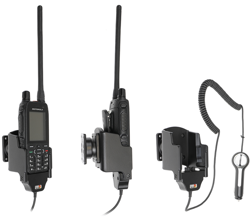 Brodit držák pro Motorola MXP600, bez nabíjení s průchodkou pro originální kabel
