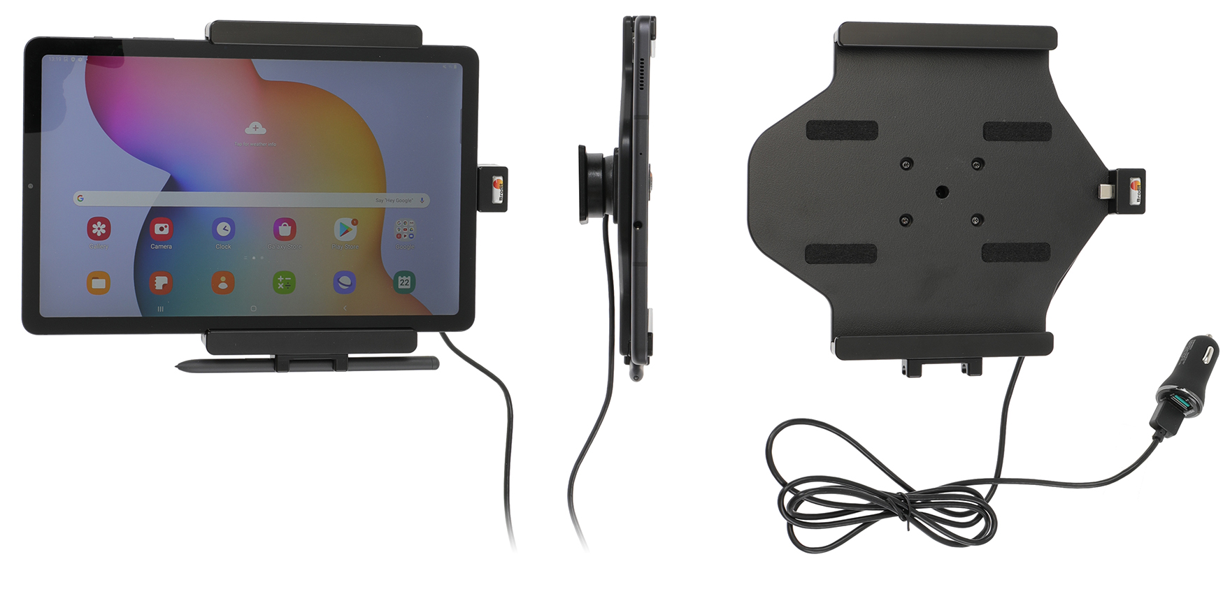Brodit držák do auta na Samsung Galaxy Tab S6 Lite s nabíjením z CL/USB