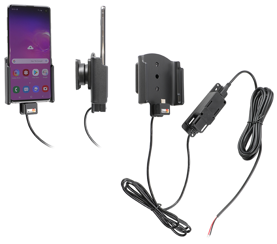 Brodit držák do auta na Samsung Galaxy S10 bez pouzdra, se skrytým nabíjením