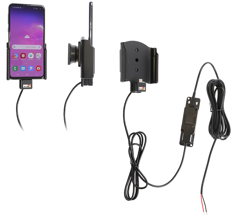 Brodit držák do auta na Samsung Galaxy S10e bez pouzdra, se skrytým nabíjením