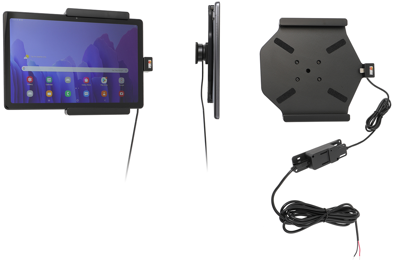 Brodit držák do auta pro Samsung Galaxy Tab A7 10.4 (2020) SM-T500/SM-T505, se skrytým nabíjením