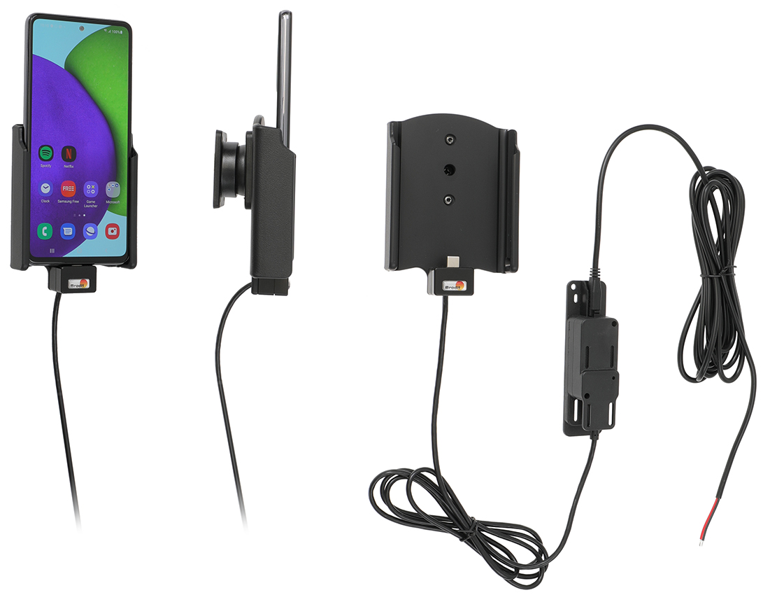 Brodit držák do auta na Samsung Galaxy A52/A52s bez pouzdra, se skrytým nabíjením