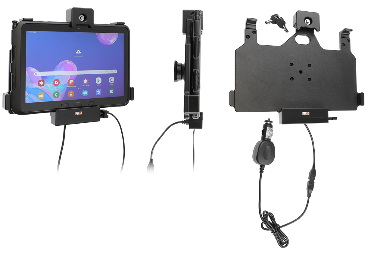 Brodit držák do auta na Samsung Galaxy Tab Active Pro T540/T545/T547/T547U, se zámkem, cig. n., USB