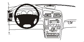 Brodit ProClip montážna konzola pre Volvo S60 00-10/V70 N 00-10/XC70 00-10, vľavo