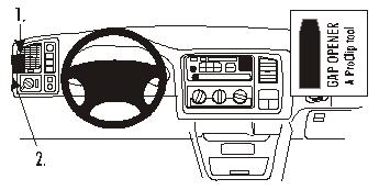 Brodit ProClip montážna konzola pre Chevrolet Tahoe 03-06, vľavo