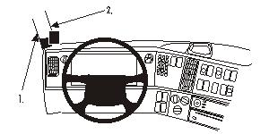 Brodit ProClip montážna konzola pre Volvo FH/NH 03-06/FM 03-06, vľavo na stĺpik