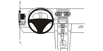 Brodit ProClip pre Volvo C30 07-15/C70 06-15/S40 04-12/V50 04-12, vľavo