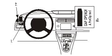 Brodit ProClip montážna konzola pre Citroen C4 05-10, vľavo