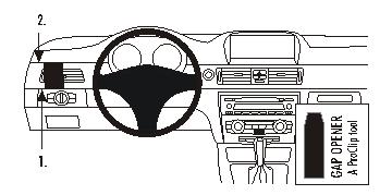 Brodit ProClip montážna konzola pre BMW 318-330/E90/E91/E92 05-12, vľavo