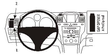 Brodit ProClip montážna konzola pre Opel Zafira 05-11, vľavo