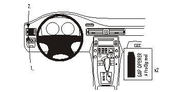 Brodit ProClip montážní konzole pro Volvo S80 07-11, V70/XC70 08-11, vlevo