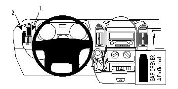 Brodit ProClip Citroen Jumper/Fiat Ducato 07-21/Peugeot Boxer 07-24/Opel Movano 23-24, vľavo