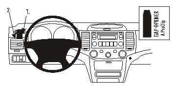 Brodit ProClip montážna konzola pre Kia Magentis 07-10/Optima 06-10, vľavo nad mriežku ventilácie