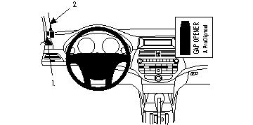 Brodit ProClip montážna konzola pre Honda Accord 08-08, vľavo na stĺpik
