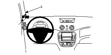 Brodit ProClip montážna konzola pre Citroen C3 II 06-09, vľavo na stĺpik