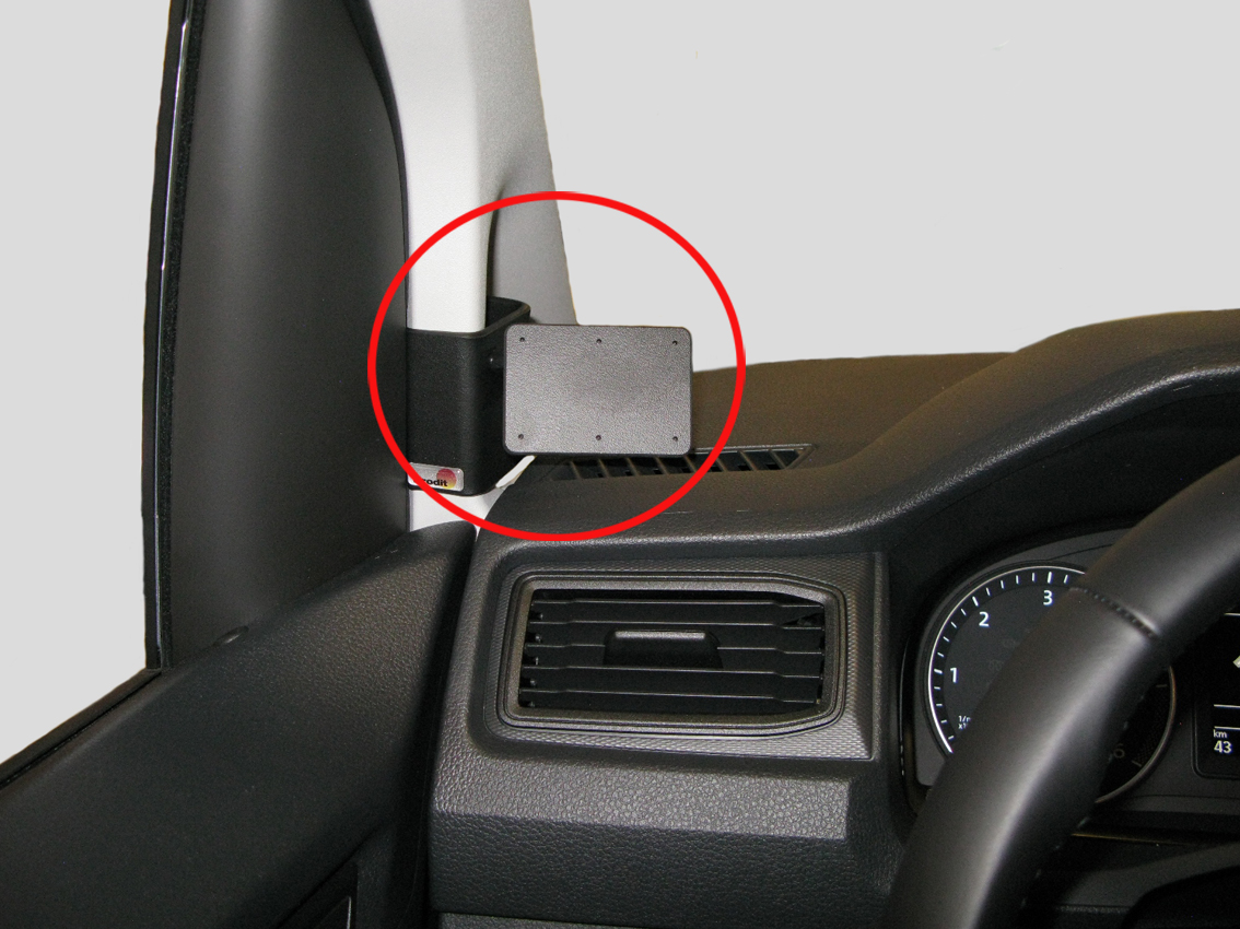Brodit ProClip montážna konzola pre Volkswagen Caddy/Caddy Life 04-20, vľavo na stĺpik