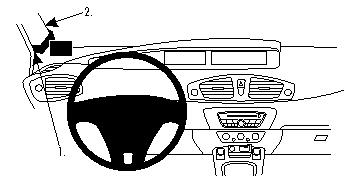 Brodit ProClip montážna konzola pre Renault Scenic 10-16, vľavo na stĺpik
