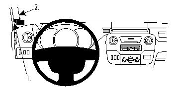 Brodit ProClip pre Renault Master/Opel Movano 11-19/Nissan NV400 12-20, vľavo na stĺpik