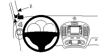 Brodit ProClip montážna konzola pre Nissan Juke 11-18, vľavo na stĺpik