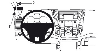 Brodit ProClip montážna konzola pre Hyundai i40 12-18, vľavo na stĺpik