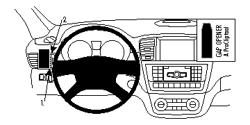 Brodit ProClip pre Mercedes Benz GL-Class 13-19/GLE-Class 16-19/M-Class/ML 12-15, vľavo na mriežku