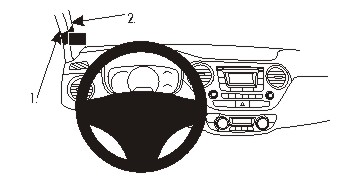 Brodit ProClip montážna konzola pre Hyundai i10 14-19, vľavo na stĺpik