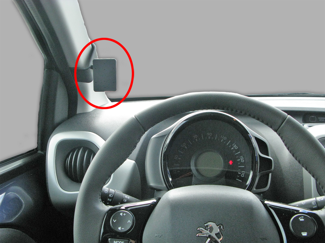 Brodit ProClip montážna konzola pre Citroen C1/Peugeot 108/Toyota AYGO 14-21, vľavo na stĺpik