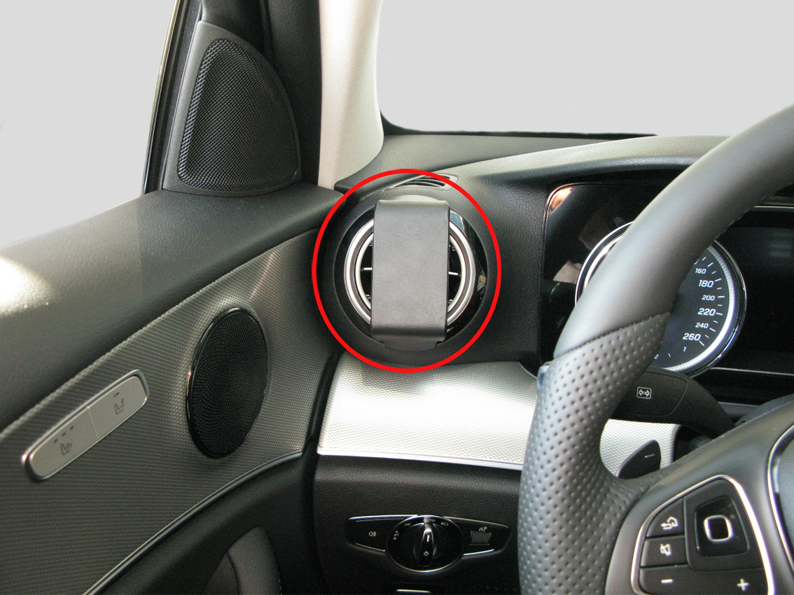 Brodit ProClip pre Mercedes Benz E-Class Coupé 18-23/Sedan/Stationwagon 17-23, vľavo na mriežku