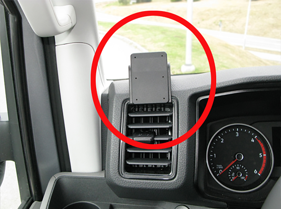 Brodit ProClip montážna konzola pre Volkswagen Crafter 17-24/MAN TGE 19-24, vľavo nad mriežku