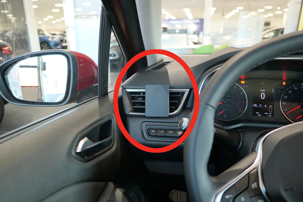 Brodit ProClip montážna konzola pre Renault Clio 20-24, vľavo na mriežku ventilácie