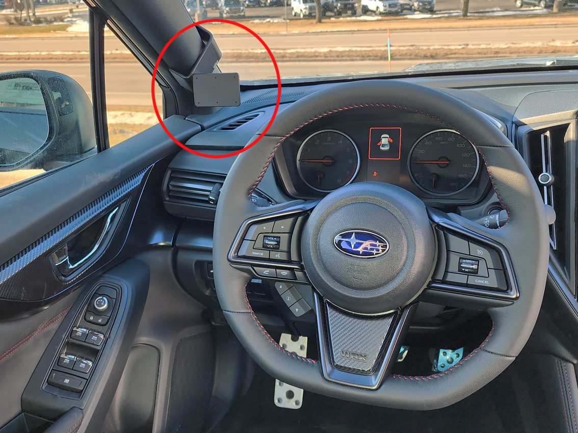Brodit ProClip montážna konzola pre Subaru WRX 22-24, vľavo na stĺpik
