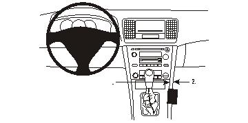 Brodit ProClip montážna konzola pre Subaru Legacy 04-06, Outback 04-06, na stredový tunel
