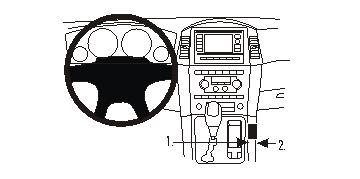 Brodit ProClip montážna konzola pre Jeep Grand Cherokee 05-10/Commander 05-10, na stred vpravo dole